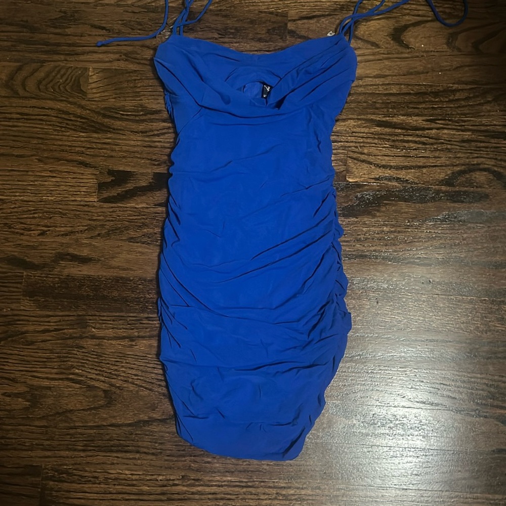 Blue mini hoco dress from windsor